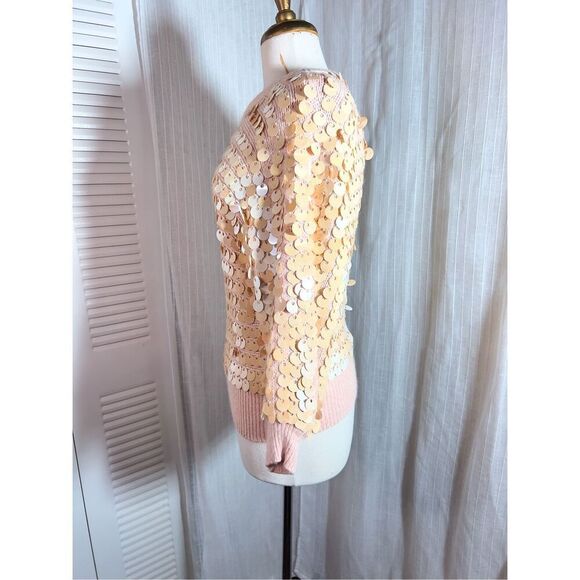 Sèmplice | Women’s | Sweaters | M | Vintage Y2k Sequined Light Barbie Pink Sweat - Picture 3 of 6